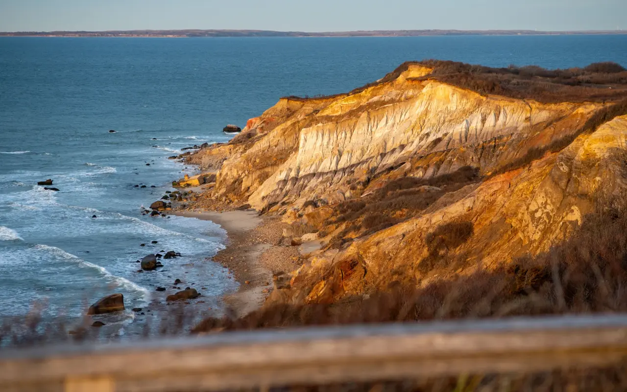 The clay cliffs at Aquinnah on Martha’s Vineyard