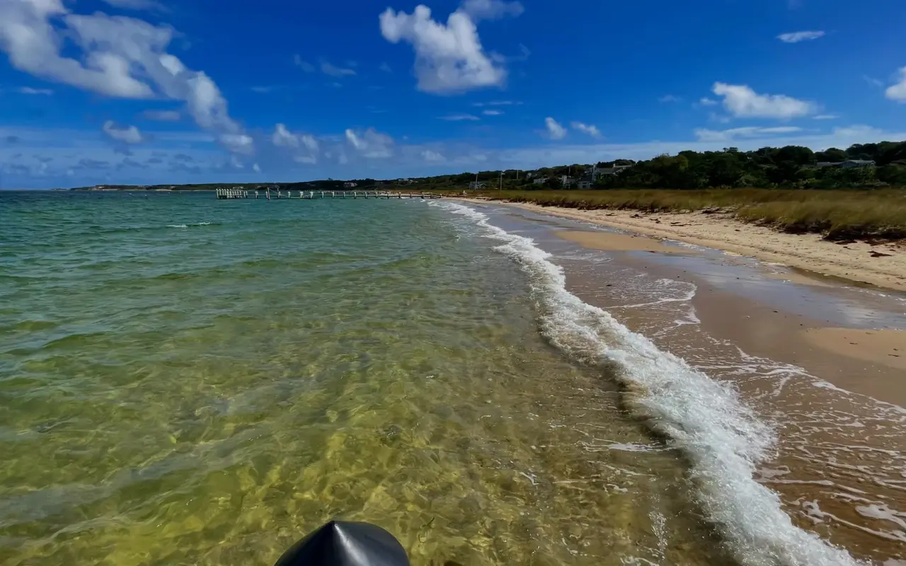 A winter beach on Martha’s Vineyard
