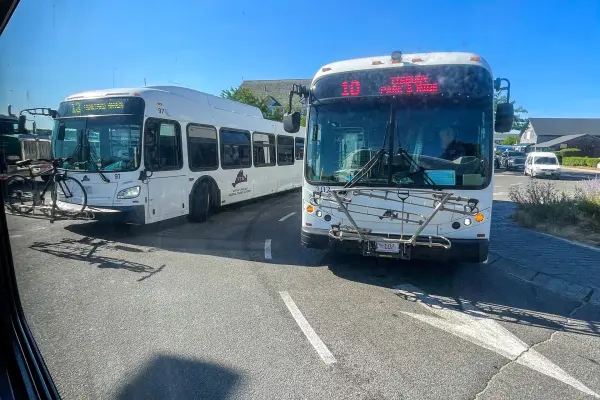 Routes 10 and 13 at the Vineyard Haven terminal.