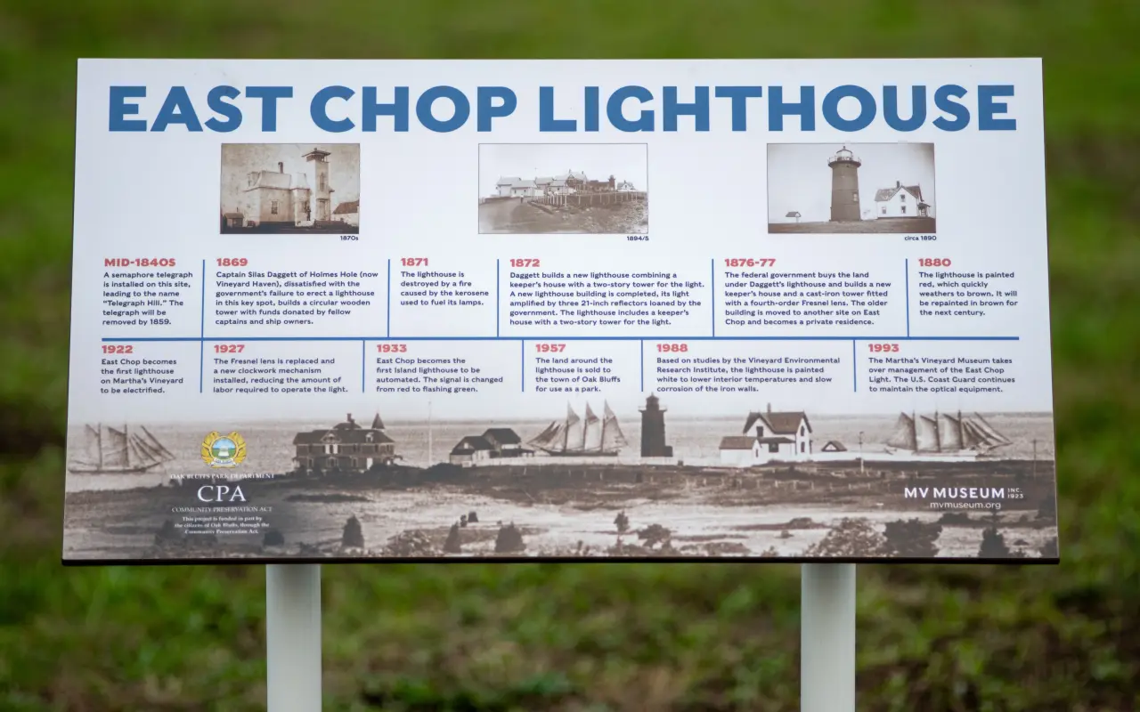 East Chop Lighthouse in Oak Bluffs on Martha’s Vineyard