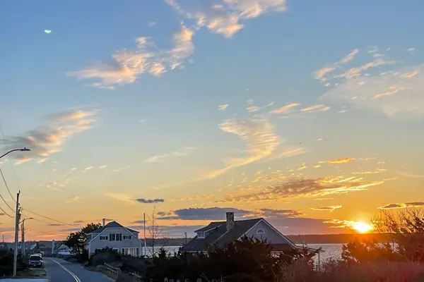 Sunset over Vineyard Sound from East Chop