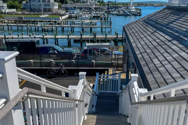 Looking over the harbor toward the Chappy ferry crossing