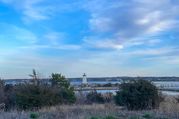 Edgartown Lighthouse from the harborside path