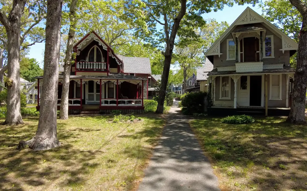 The gingerbread cottages in Oak Bluffs on Martha’s Vineyard