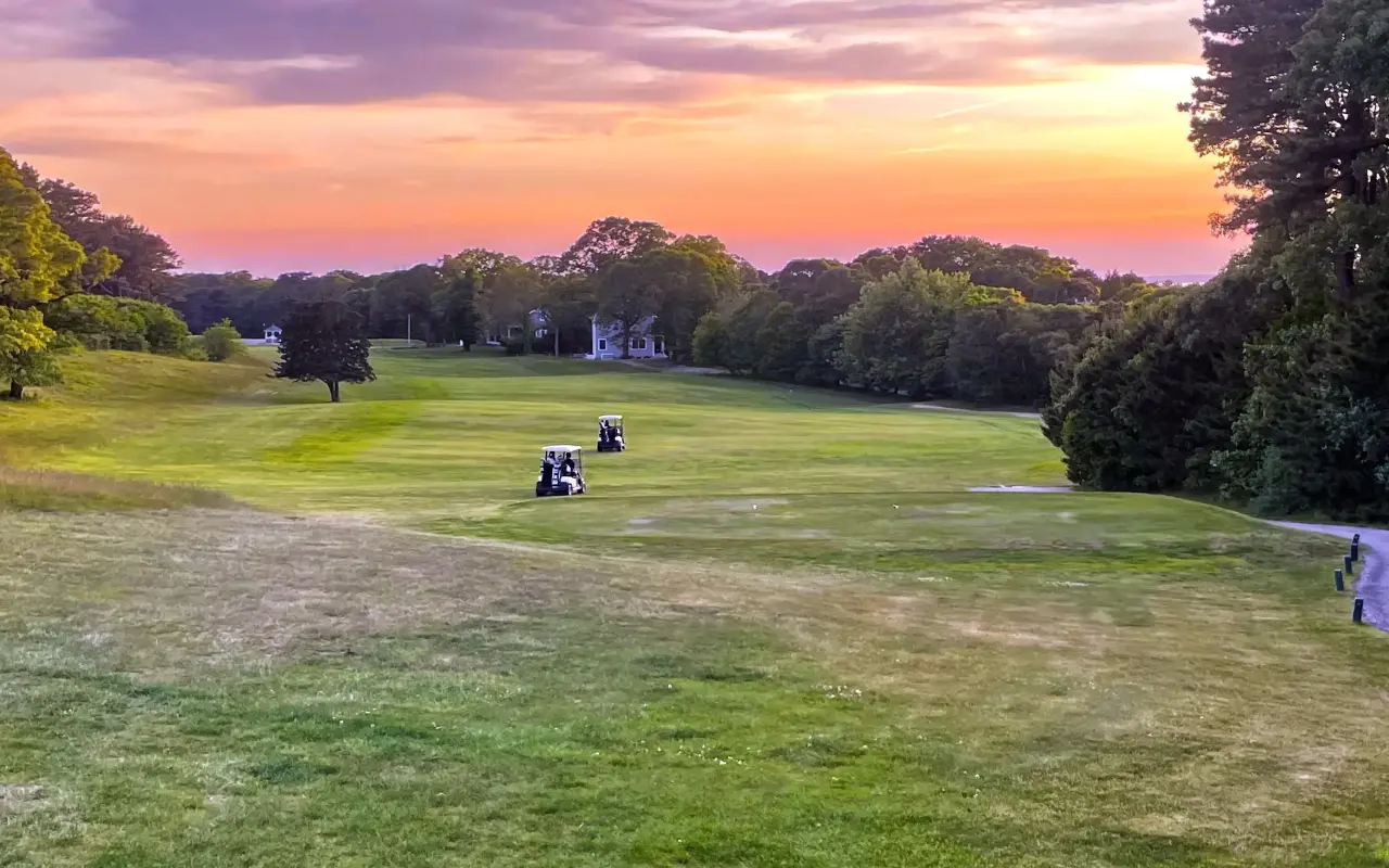 A golf course at West Chop on Martha’s Vineyard