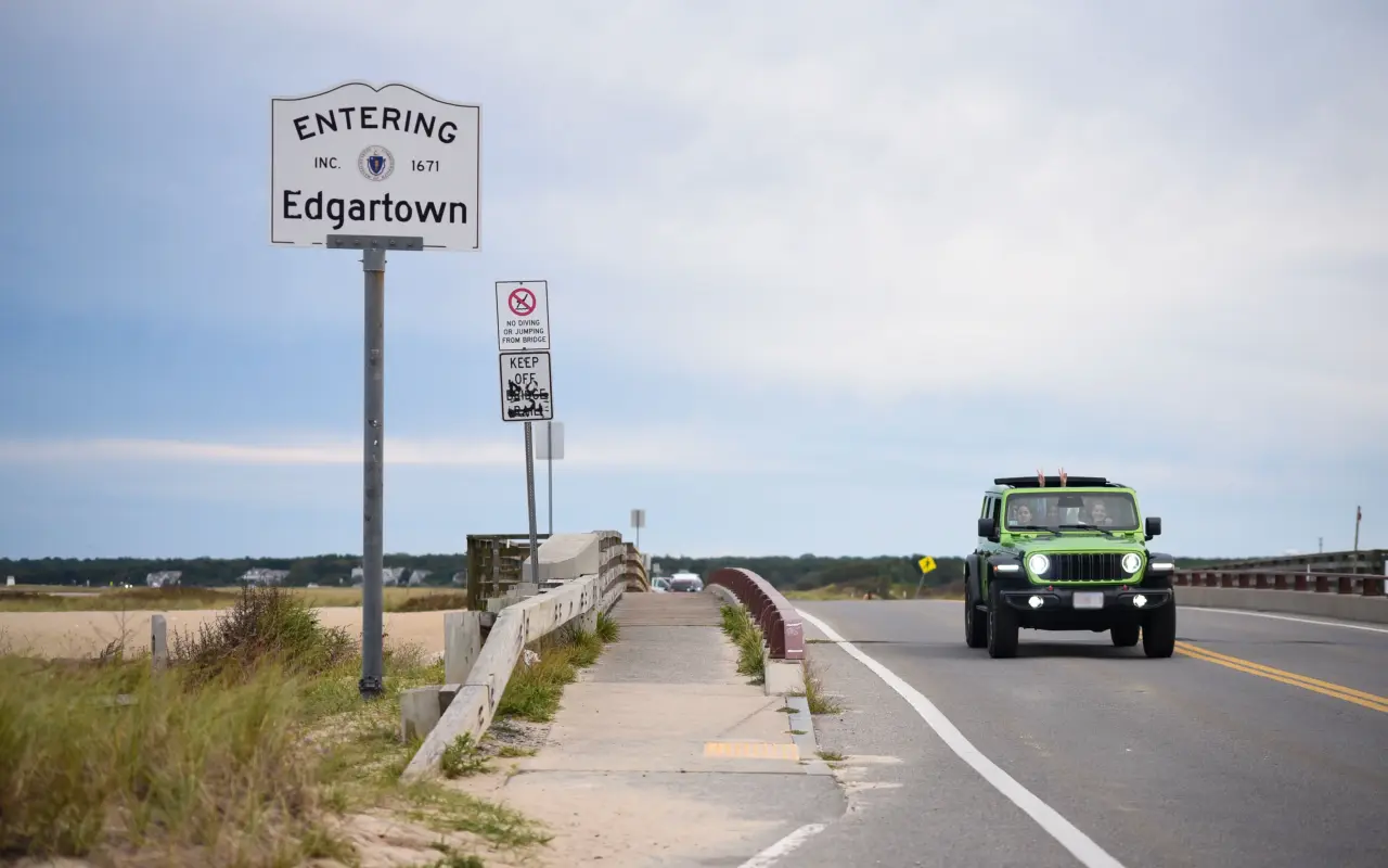 The bridge over the channel at State Beach between Oak Bluffs and Edgartown