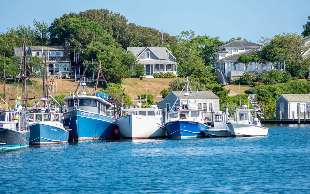 Fishing boats at Menemsha on Martha’s Vineyard