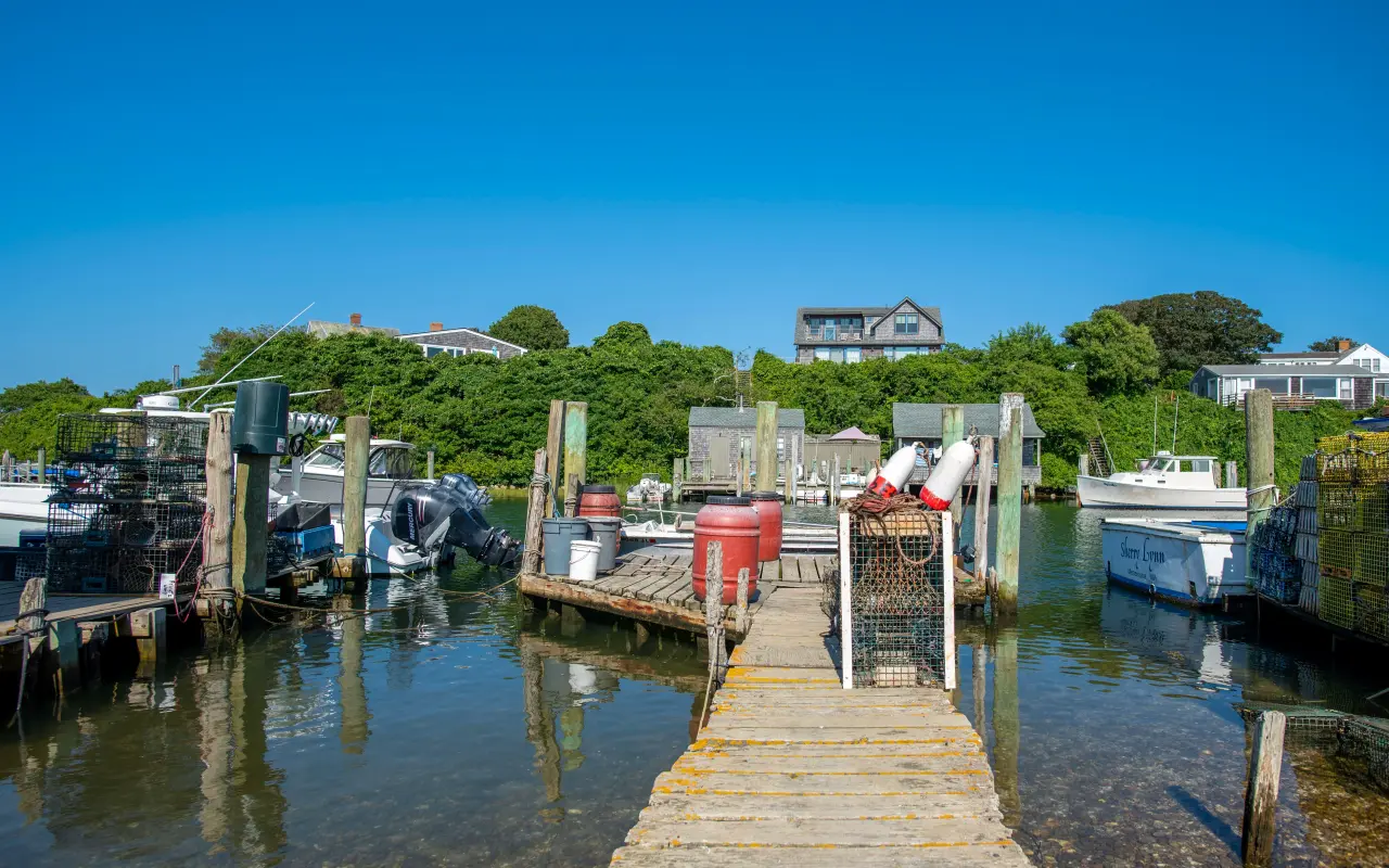 The fishing village of Menemsha on Martha’s Vineyard