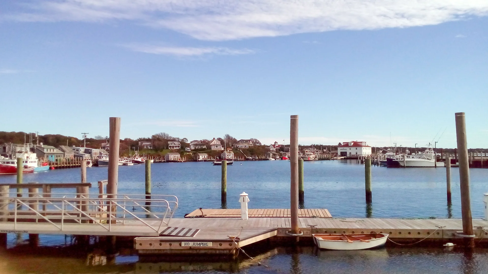 The working docks of the harbor