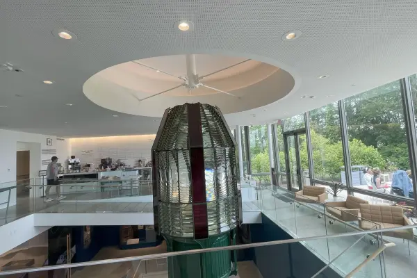 The Gay Head Light's original Fresnel lens at the Martha's Vineyard Museum