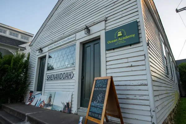 The Nathan Mayhew Schoolhouse, home of Ocean Academy