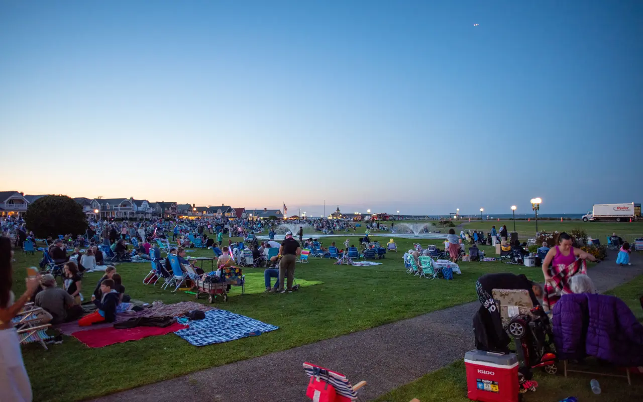 Fireworks over Ocean Park in Oak Bluffs on Martha’s Vineyard