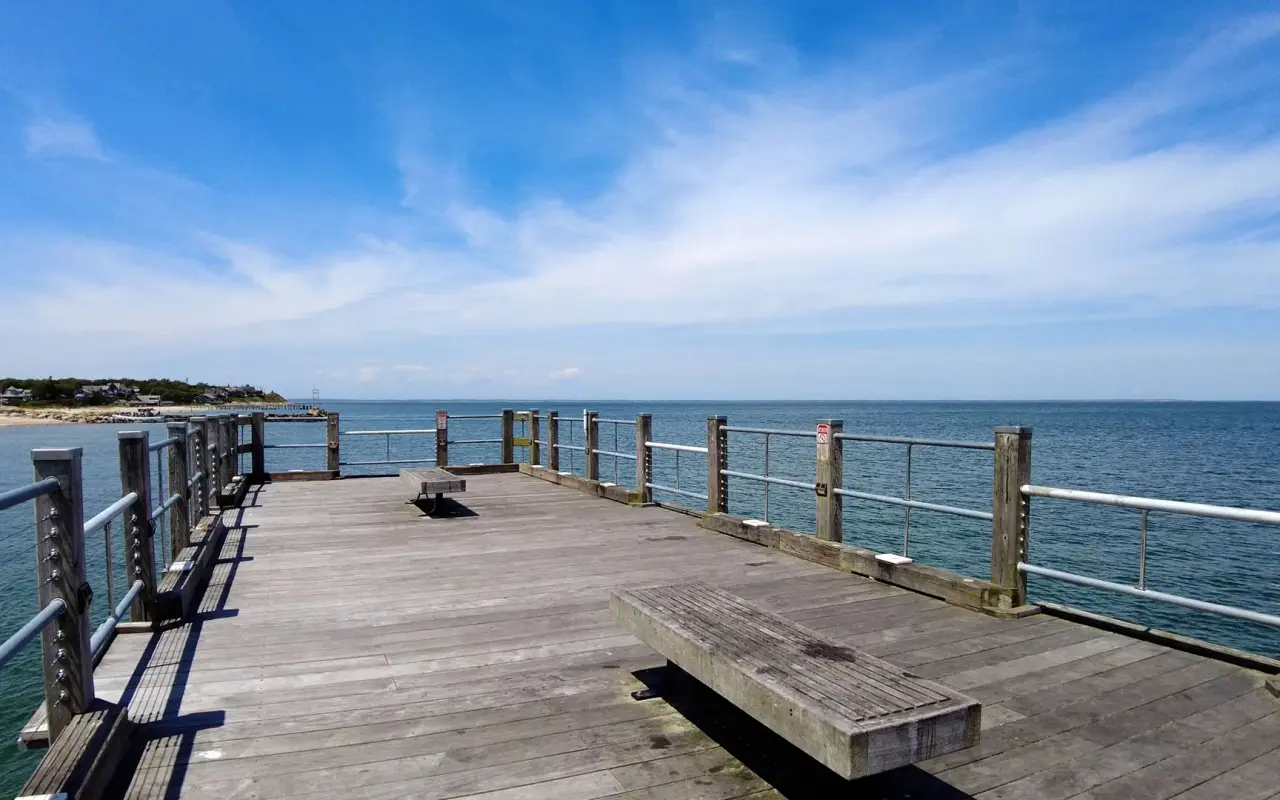 The Oak Bluffs pier on Martha’s Vineyard