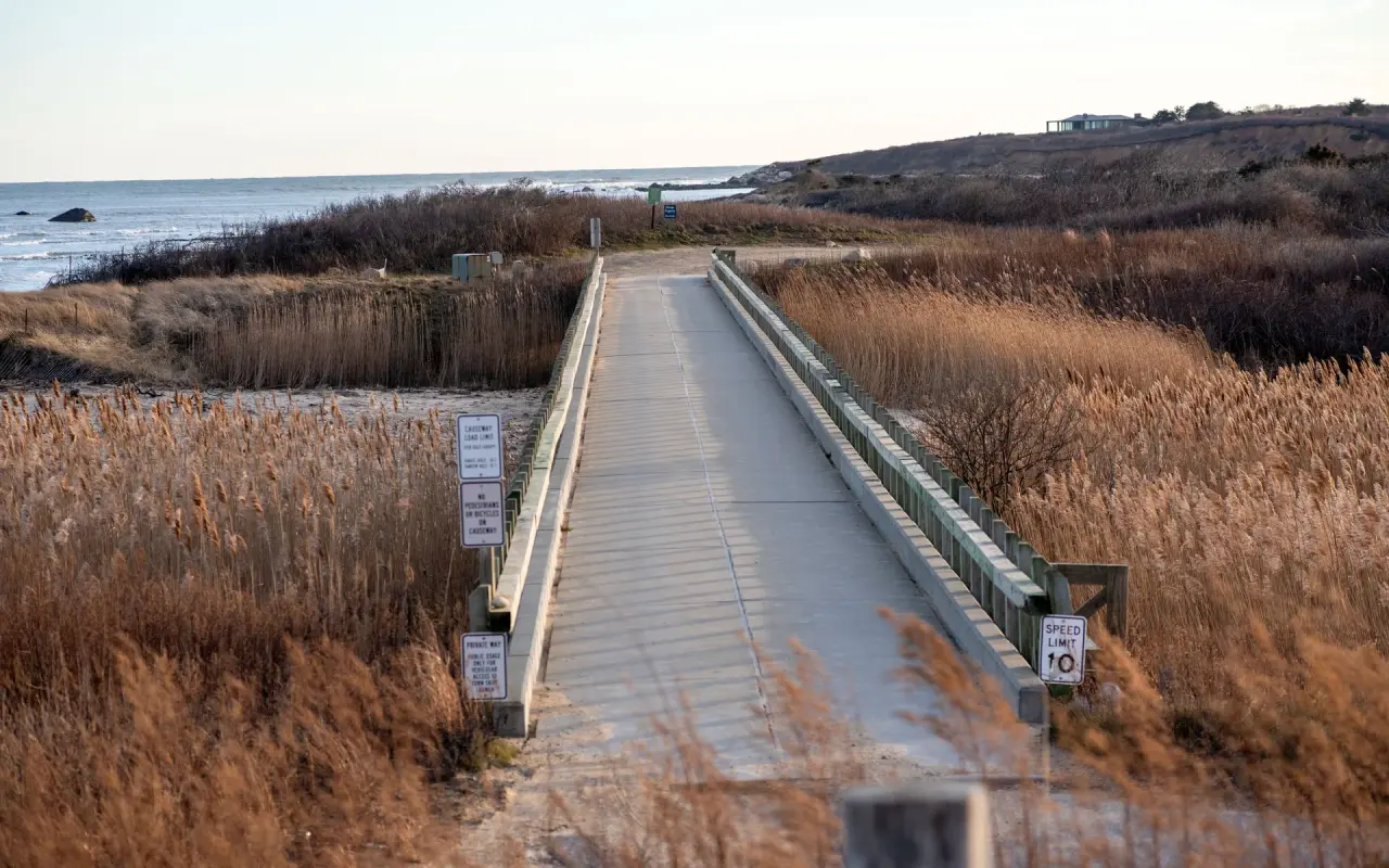 The remote shoreline at Squibnocket Beach in Chilmark