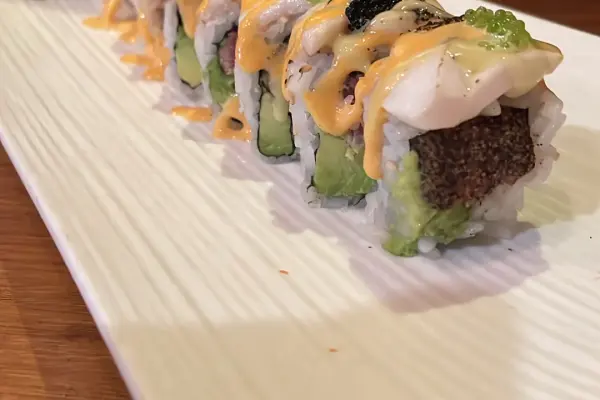 Sushi roll plate, dinner on Martha's Vineyard