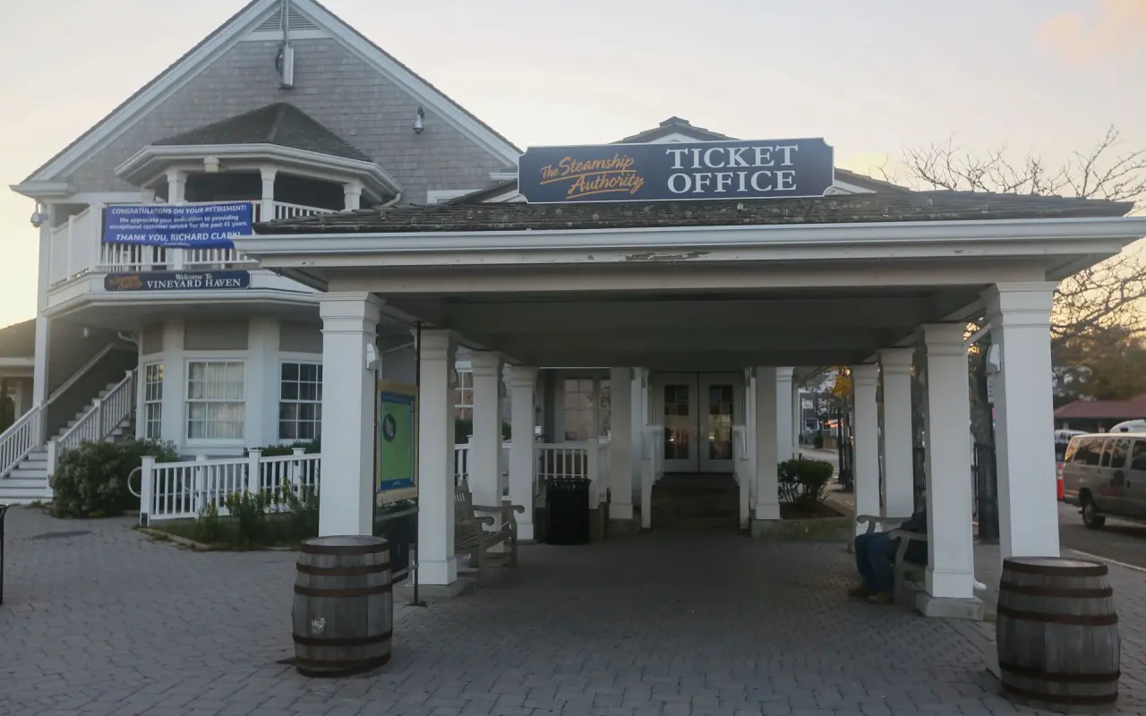 The Steamship Authority ticket office at Woods Hole