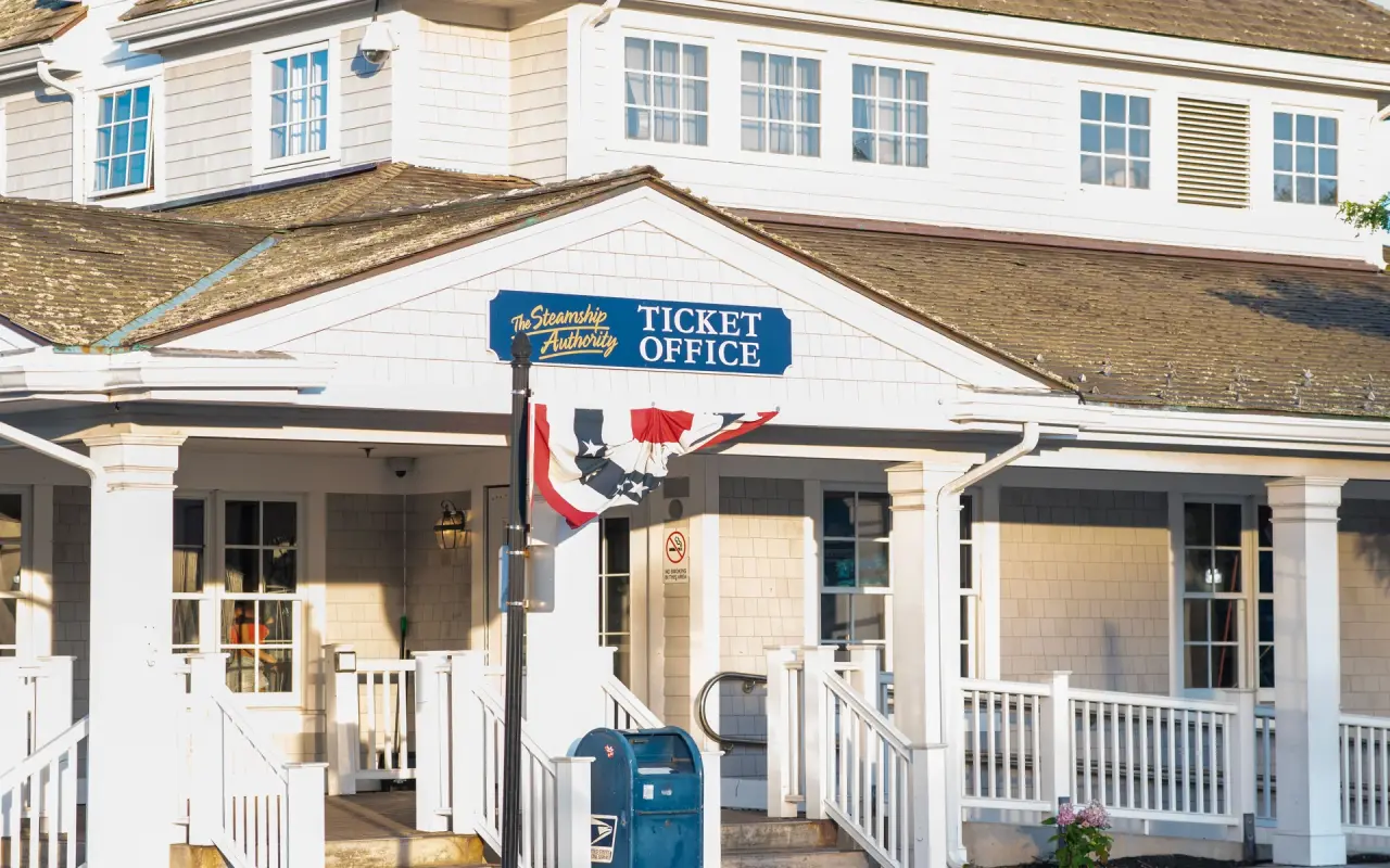 Steamship Authority ticket office building in Vineyard Haven