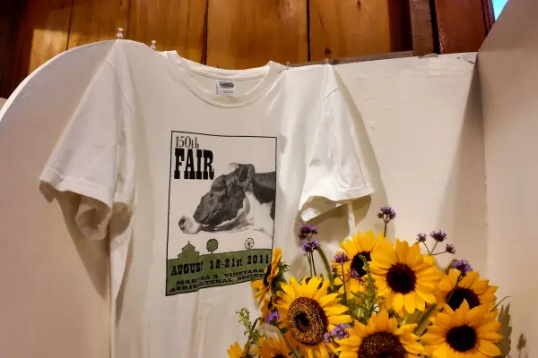 The 150th Fair shirt and sunflowers