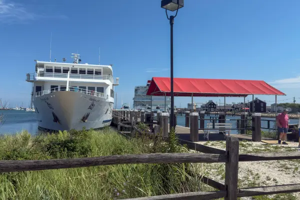 Bow of the American Star at the Vineyard Haven pier