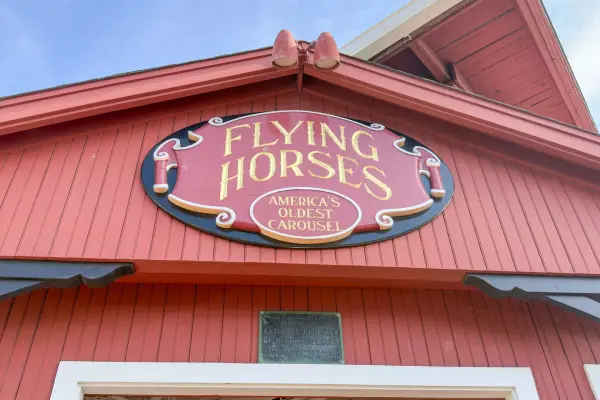 The Flying Horses building, America's oldest carousel