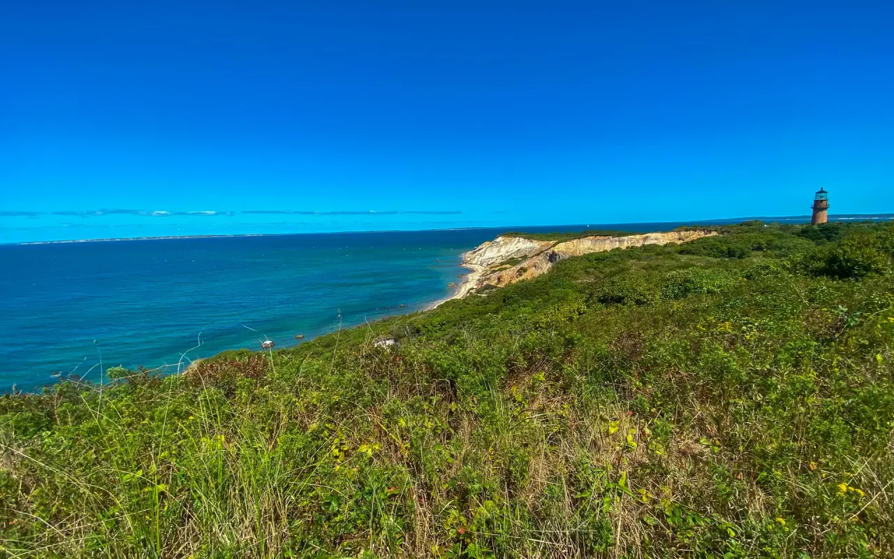 Gay Head Lighthouse above the Aquinnah clay cliffs on Martha’s Vineyard