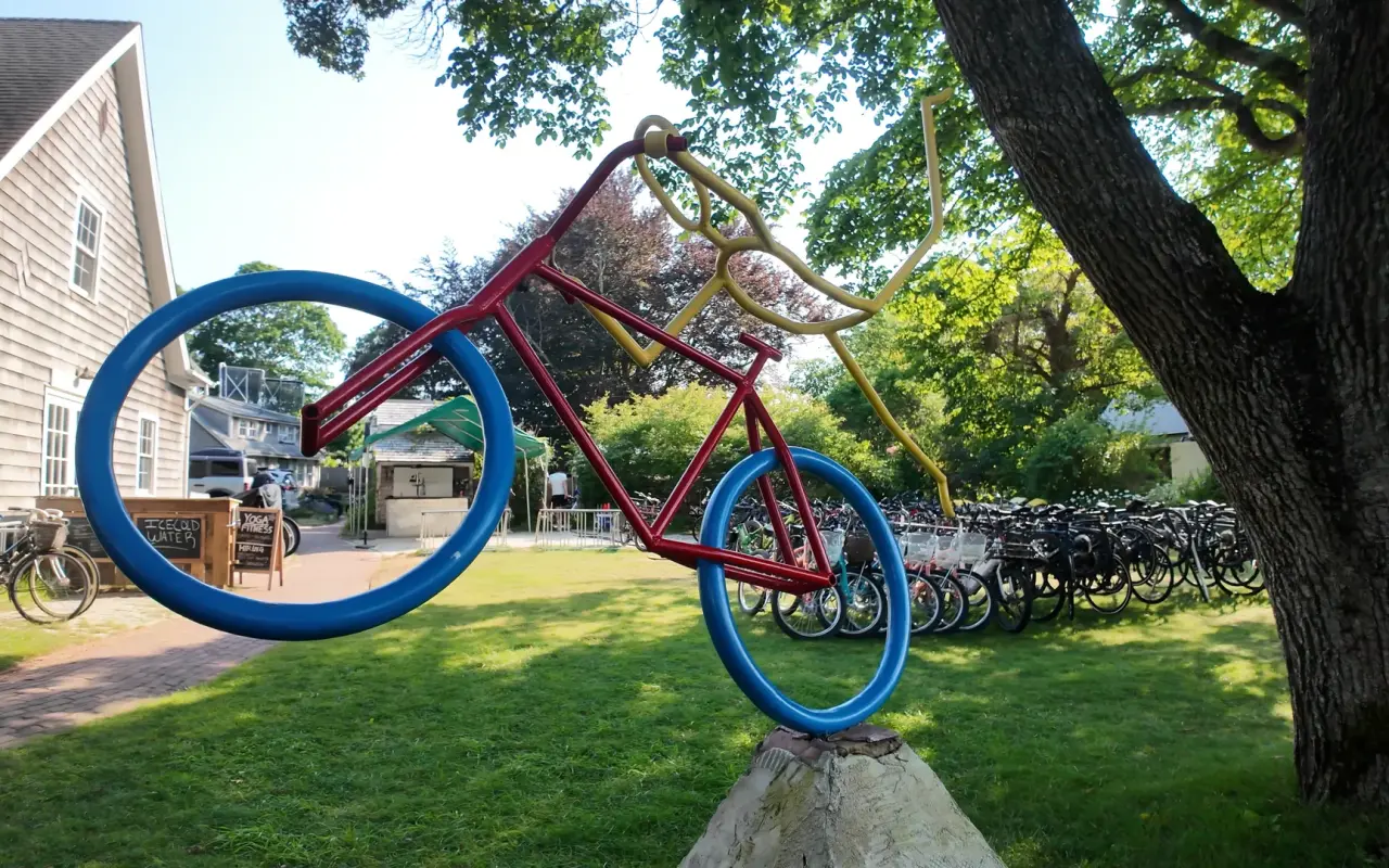 A bike rental shop in Edgartown on Martha’s Vineyard
