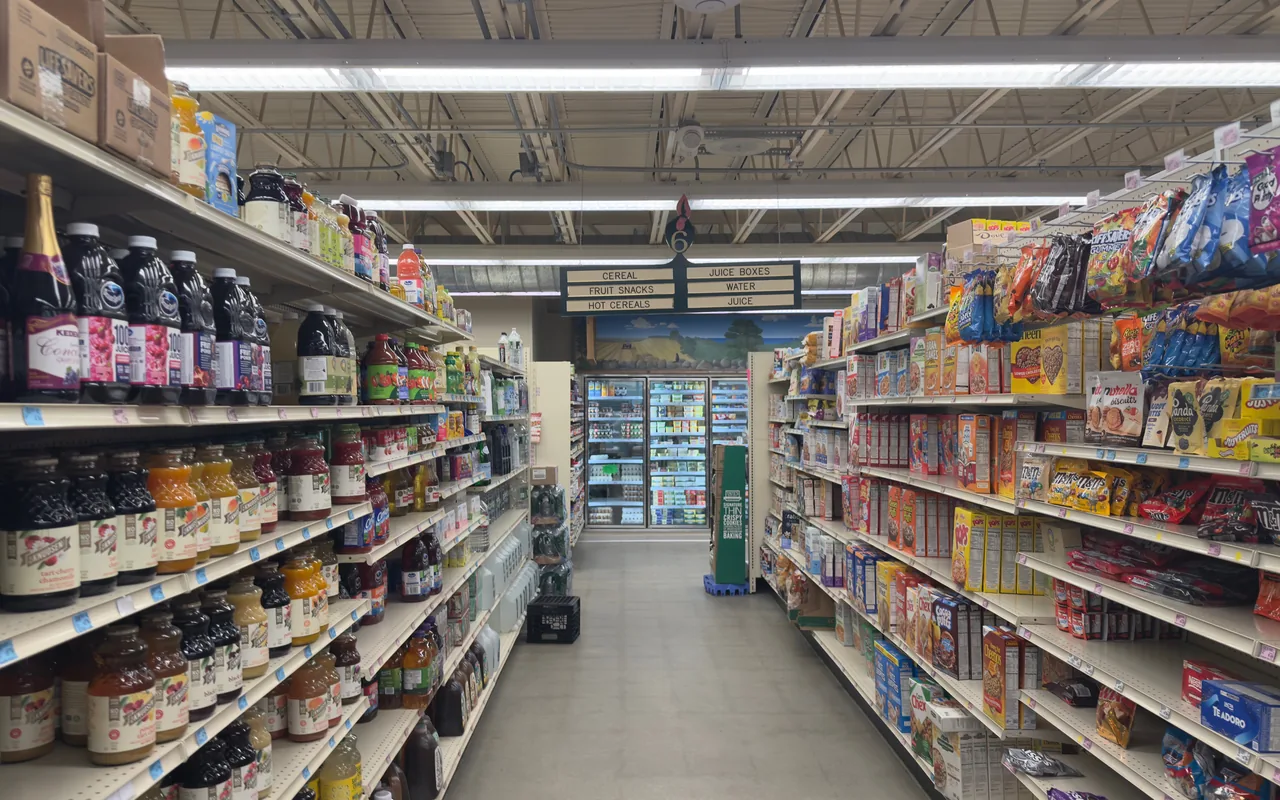 Aisle 6 inside Cronig's Up-Island market in West Tisbury