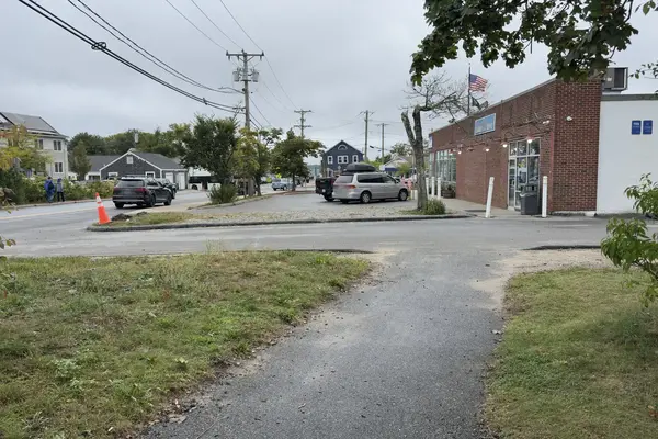 Cumberland Farms off Lagoon Pond Road, a few steps from Five Corners