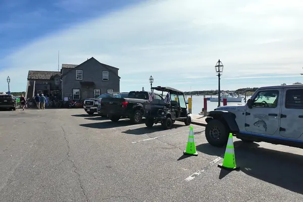 The Dock Street lot in October