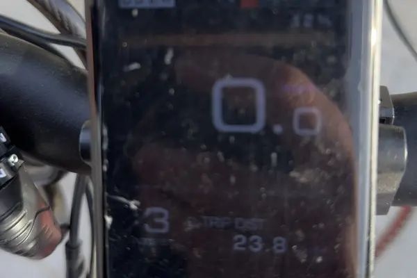 One day of riding: 23.8 miles, 12 percent battery left