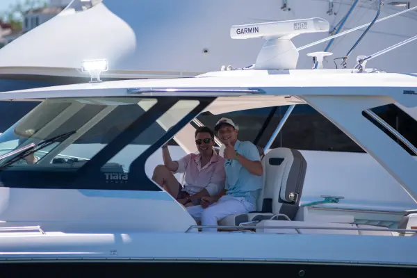Boat captains in Edgartown Harbor