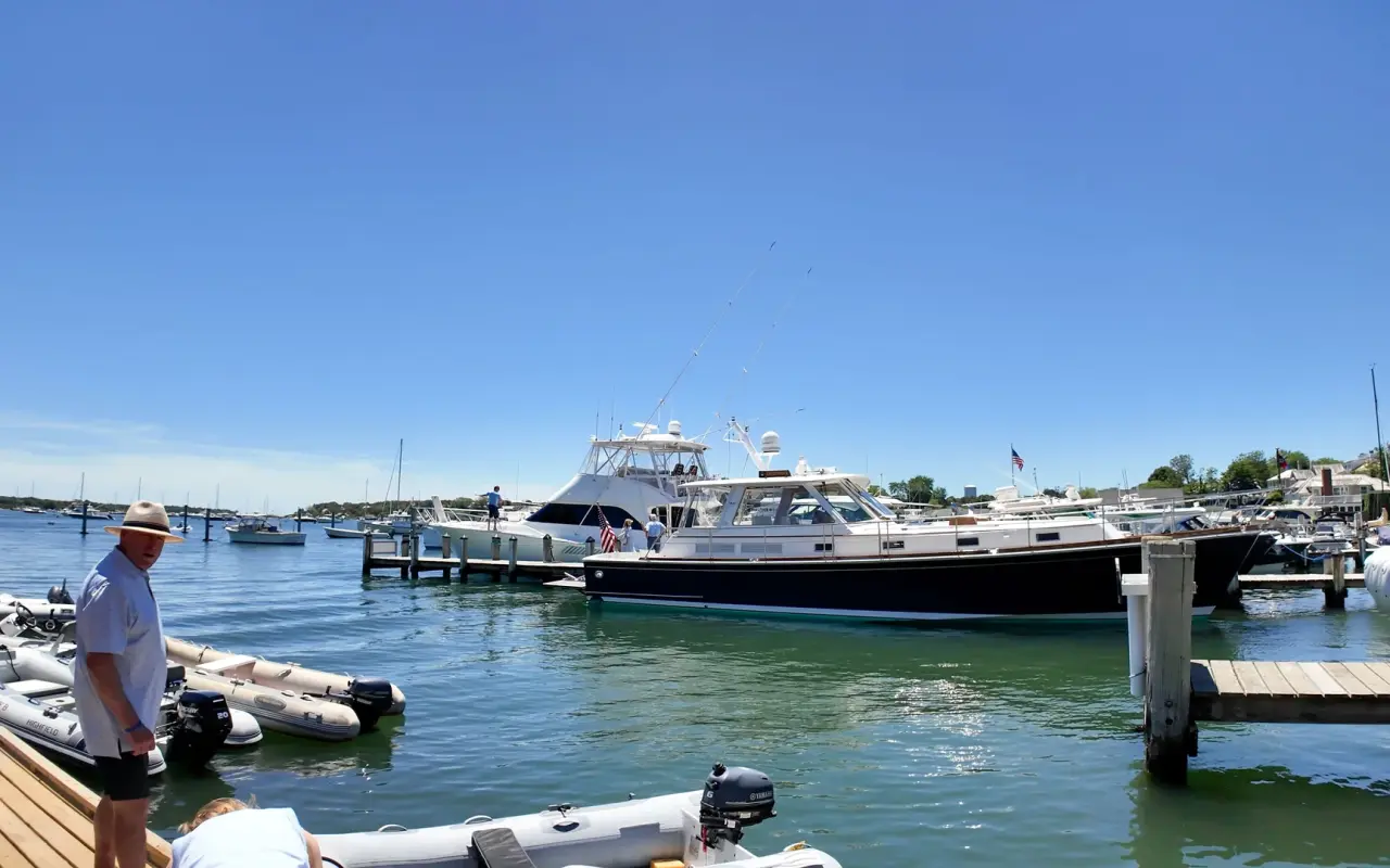 Edgartown waterfront in summer, Martha's Vineyard