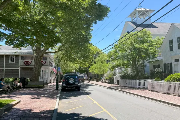 Main Street, Edgartown on a sunny June day