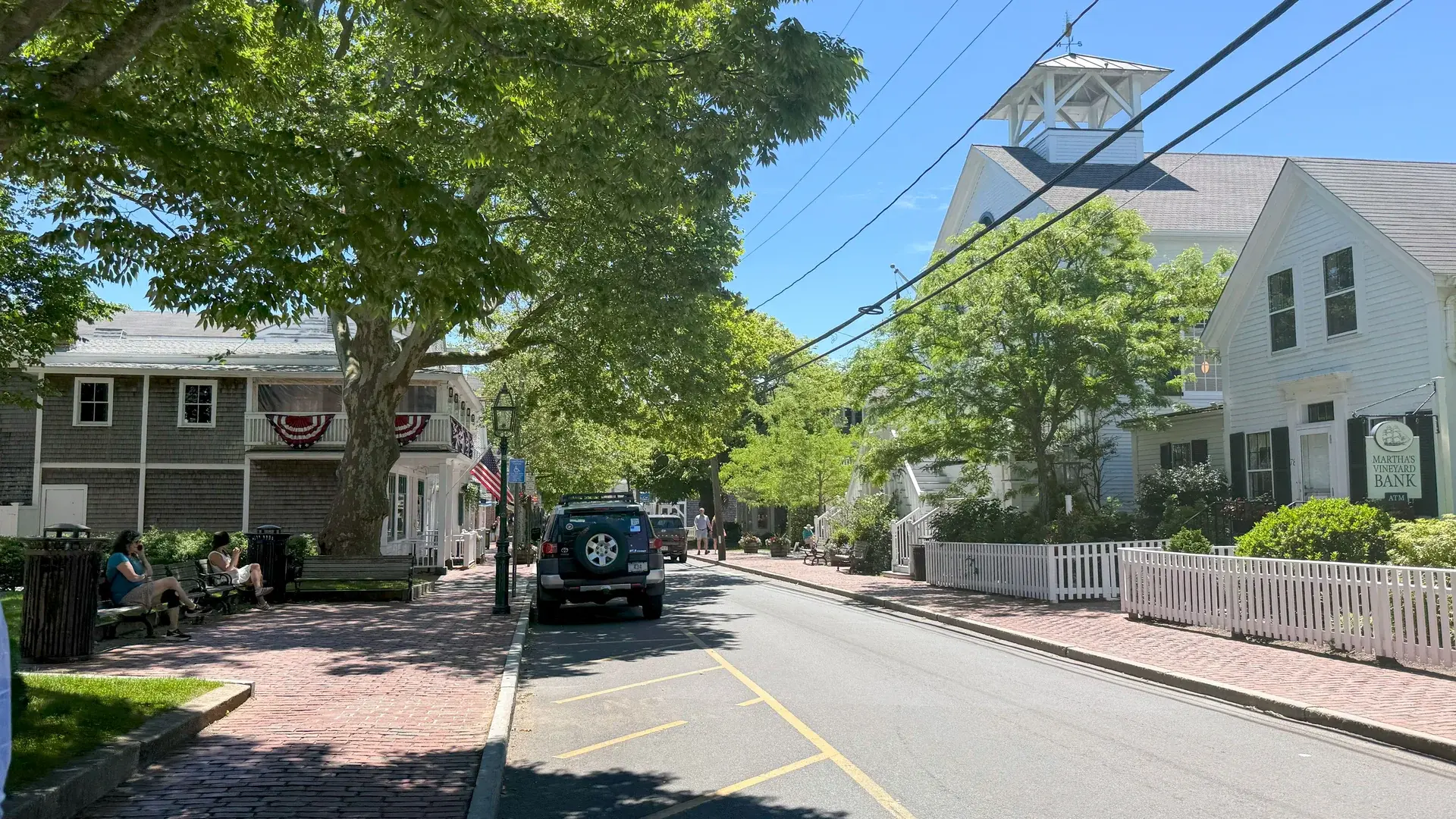 Main Street, Edgartown on a sunny June day