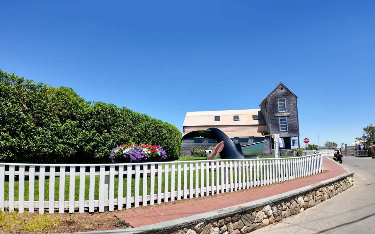 Historic Edgartown street on Martha's Vineyard near the Jaws filming locations
