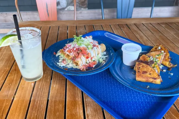 Taquitos, quesadillas and a margarita at El Barco on Union Street.