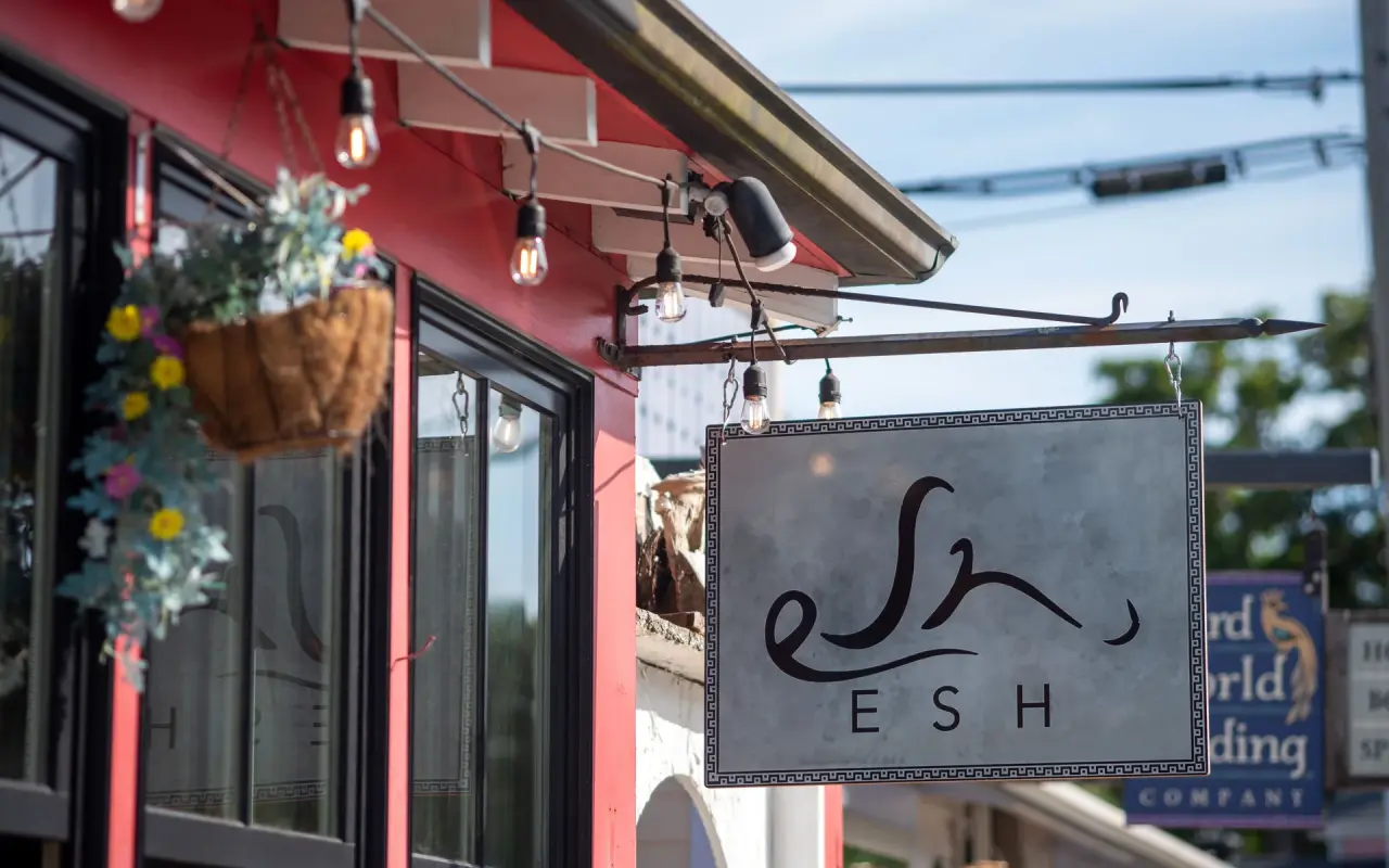 ESH restaurant storefront in Oak Bluffs in summer 2026