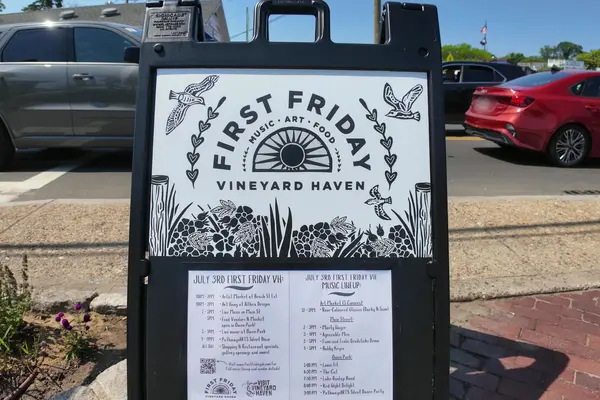 The First Friday sign, July 3, 2026