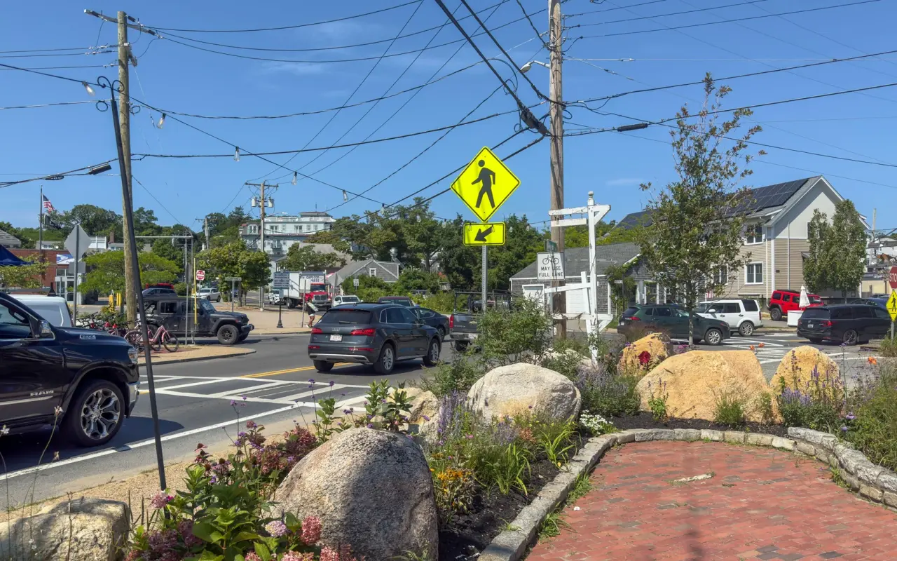 Five Corners intersection in Vineyard Haven