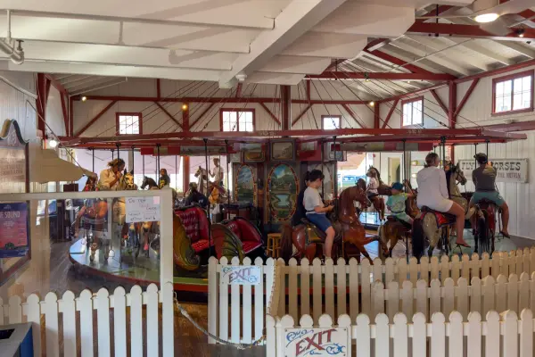 Riders on the Flying Horses Carousel