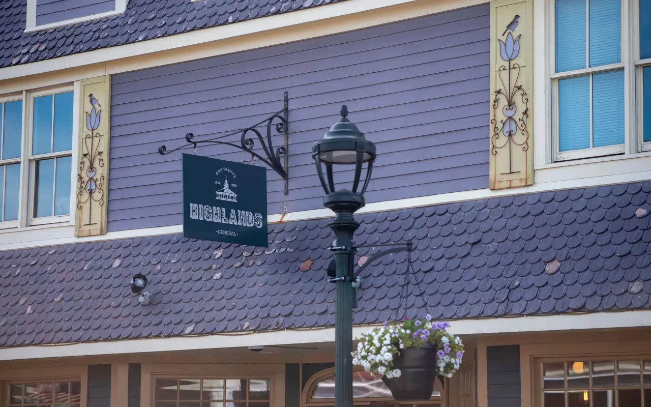 Highlands General storefront on Circuit Avenue in Oak Bluffs in summer 2026