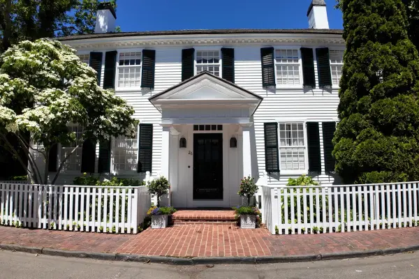 Classic white captain's house, Edgartown