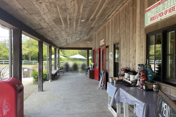 The Katama General Store porch.
