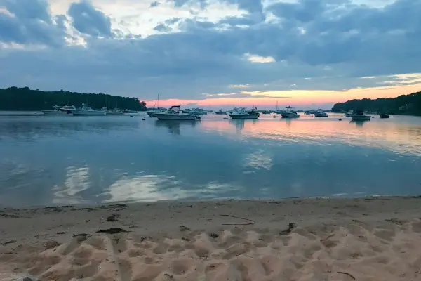 Lake Tashmoo at sunset
