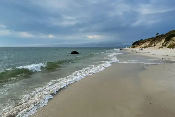 Lambert's Cove Beach waves and sand in West Tisbury