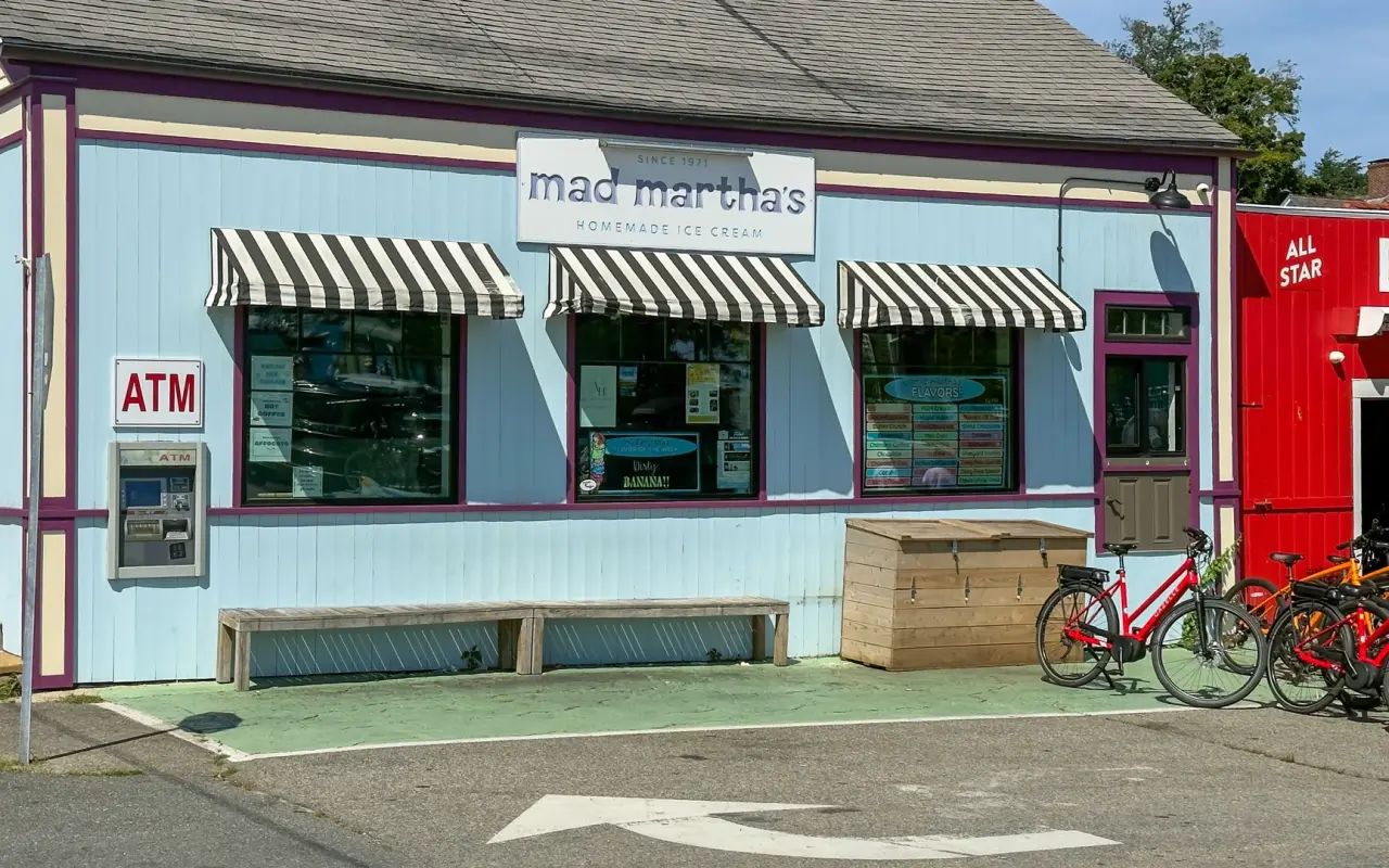 Mad Martha's ice cream shop in Vineyard Haven in summer 2026
