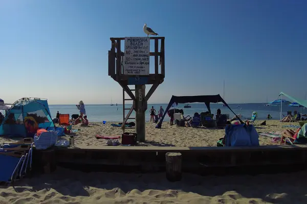 Lifeguard stand at Menemsha Beach