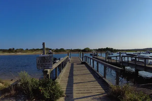 The Bike Ferry dock in Menemsha