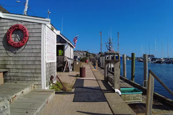 The harbor front in Menemsha