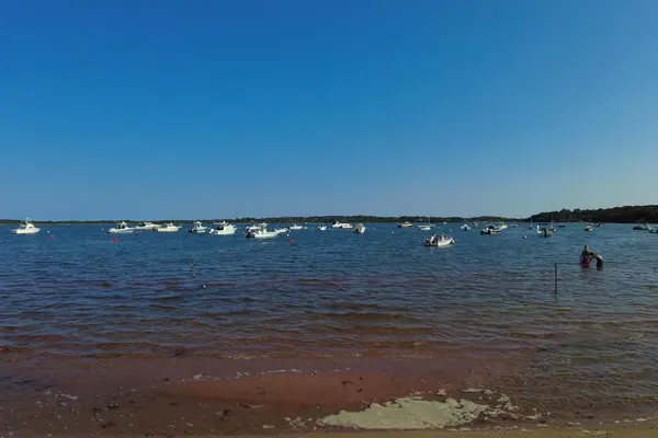 Boats moored near Menemsha